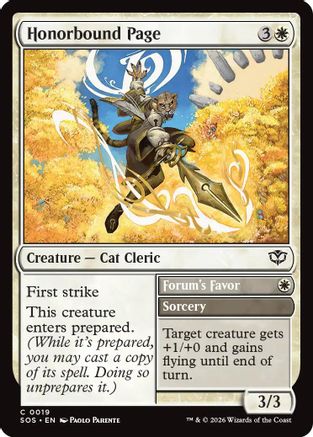 Honorbound Page (SOS-019) (Foil)