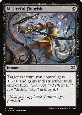 Masterful Flourish (SOS-089) (Foil)