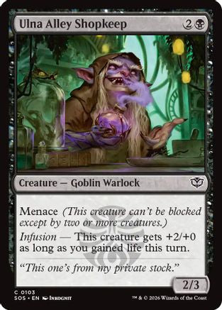 Ulna Alley Shopkeep (SOS-103) (Foil)