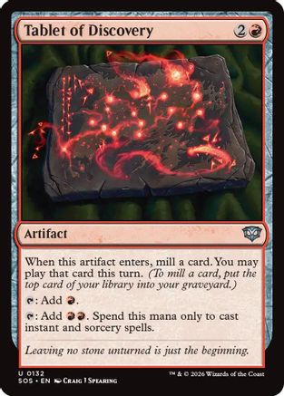 Tablet of Discovery (SOS-132) (Foil)