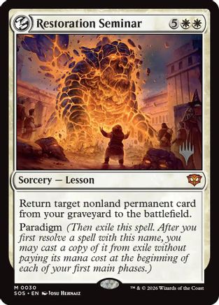 Restoration Seminar (PPSOS-030) (Foil)