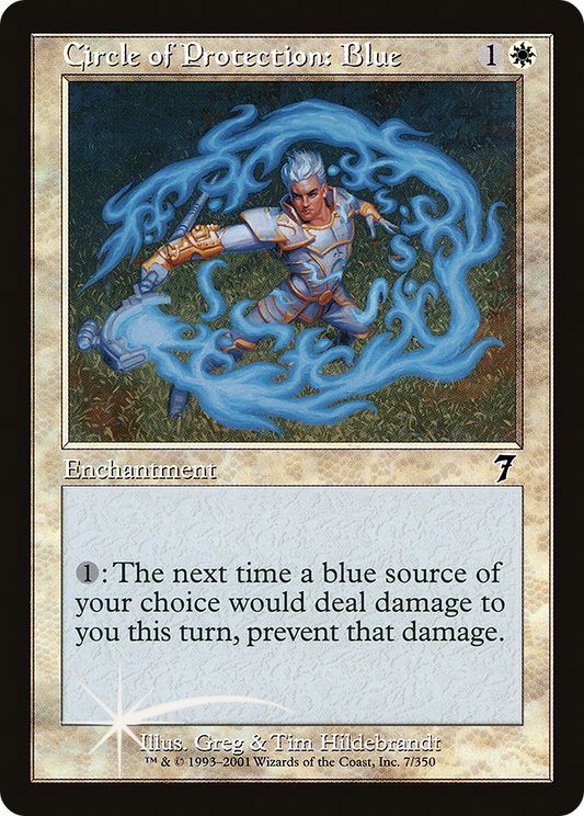 Circle of Protection: Blue (7ED-07★) (Foil)