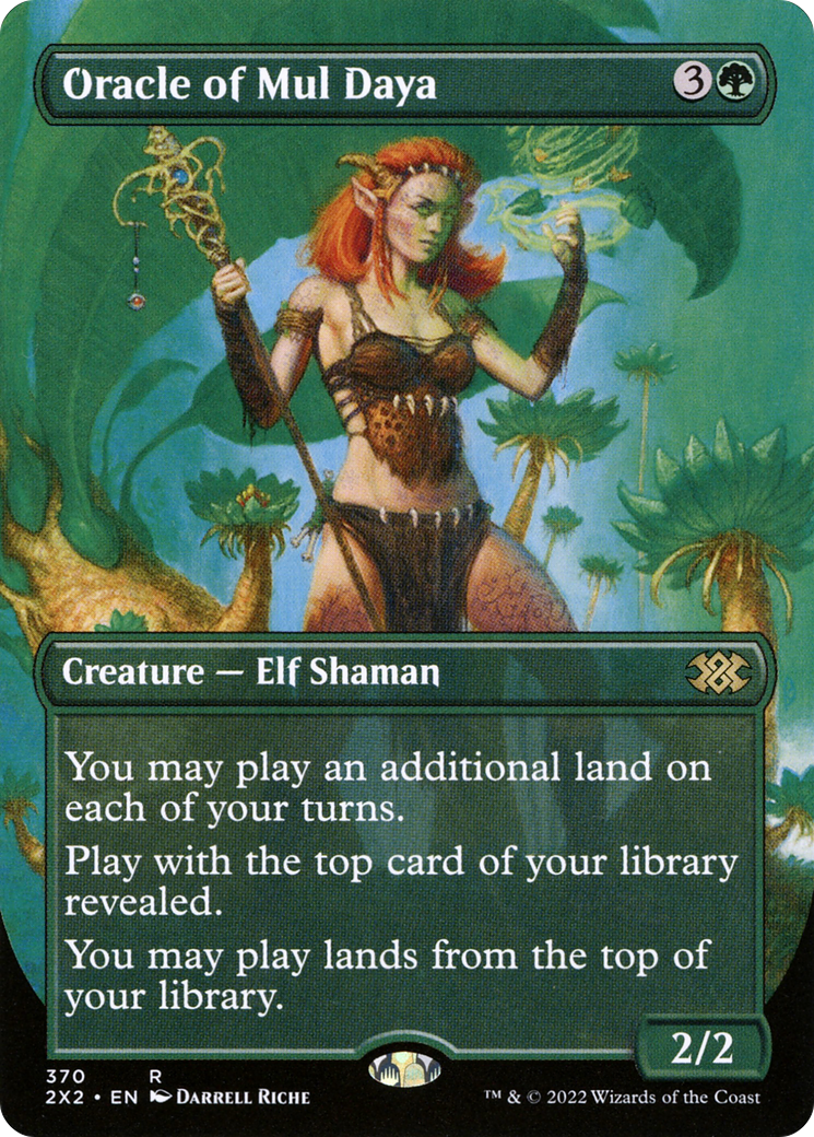 Oracle of Mul Daya (2X2-370) (Borderless) (Foil)