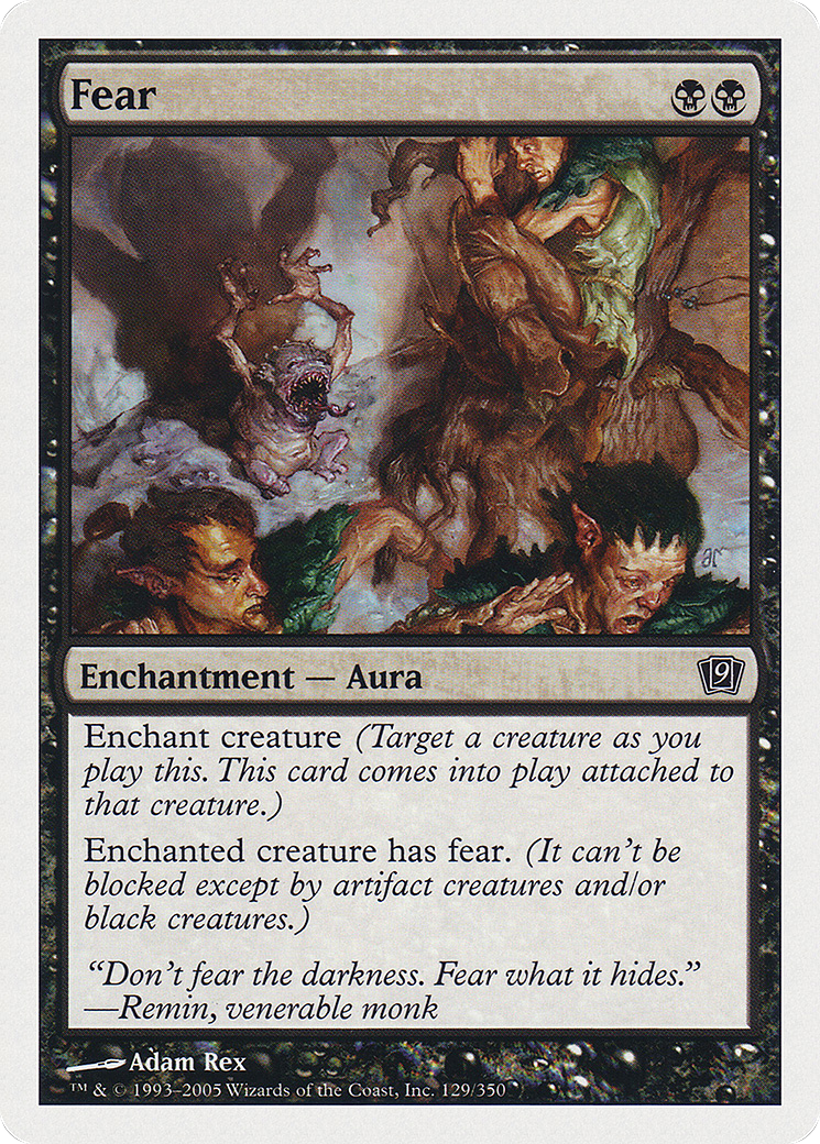 Fear (9ED-129★) (Foil)