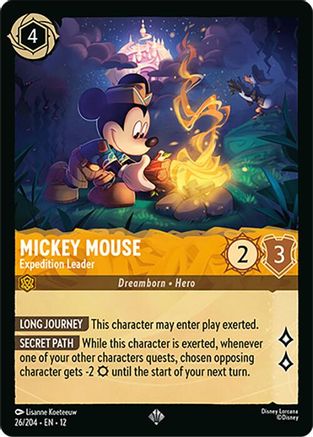 Mickey Mouse - Expedition Leader (12-026) (Cold Foil)