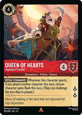 Queen of Hearts - Impatient Traveler (12-122) (Cold Foil)