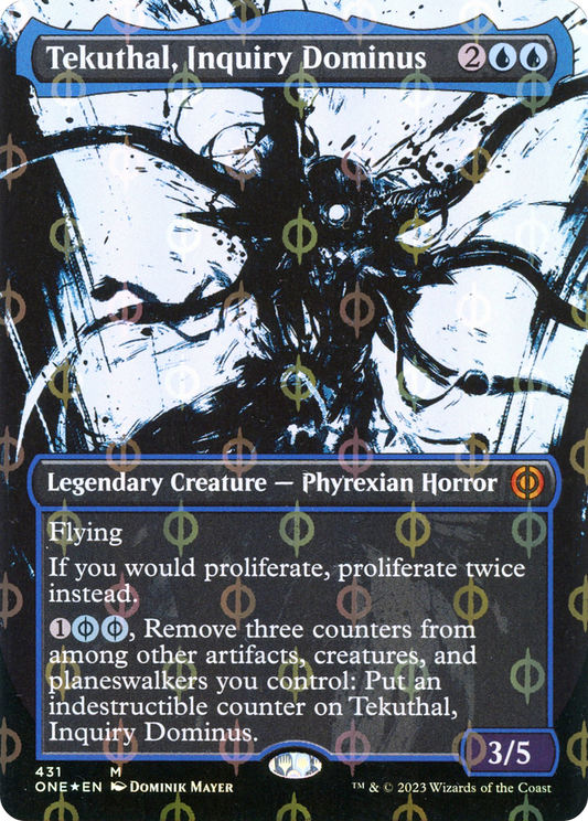 Tekuthal, Inquiry Dominus (ONE-431) (Showcase) (Borderless) (Compleat Foil)
