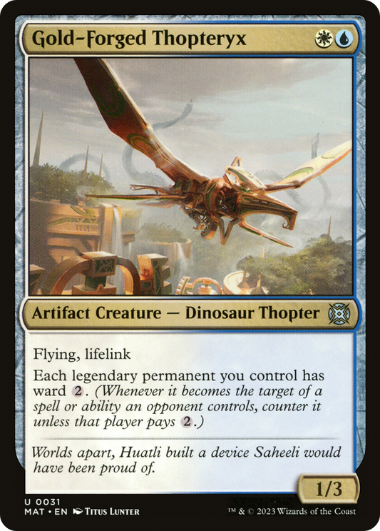 Gold-Forged Thopteryx (MAT-031) (Foil)