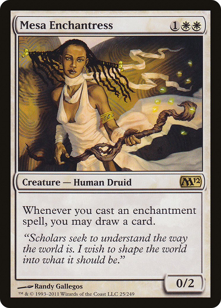 Mesa Enchantress (M12-025) (Foil)