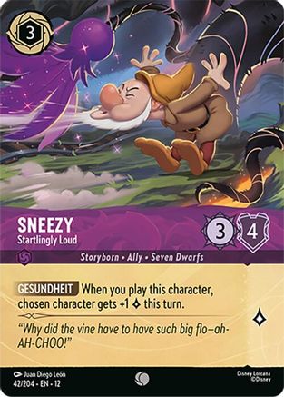 Sneezy - Startlingly Loud (Foil) (12-042) (Cold Foil)