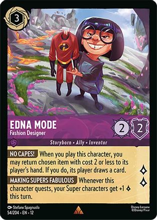 Edna Mode - Fashion Designer (12-054) (Cold Foil)