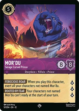 Mor'du - Savage Cursed Prince (12-057) (Cold Foil)