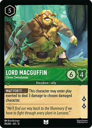 Lord MacGuffin - Clever Swordsman (12-078) (Cold Foil)