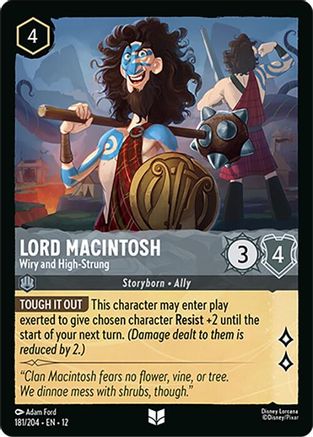 Lord Macintosh - Wiry and High-Strung (12-181)