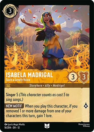 Isabela Madrigal - Such a Lovely Voice (12-016)