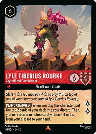 Lyle Tiberius Rourke - Crystallized Commander (12-103) (Cold Foil)