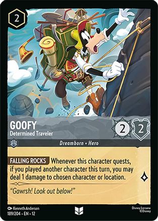 Goofy - Determined Traveler (12-189) (Cold Foil)