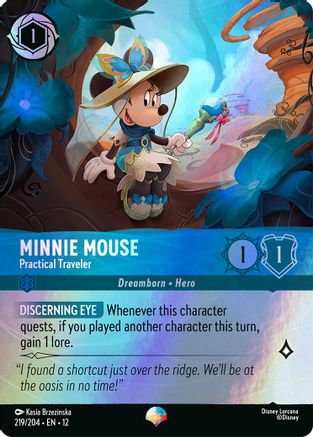 Minnie Mouse - Practical Traveler (Epic) (12-219) (Holofoil)