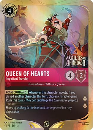 Queen of Hearts - Impatient Traveler (DLPC-046) (Holofoil)