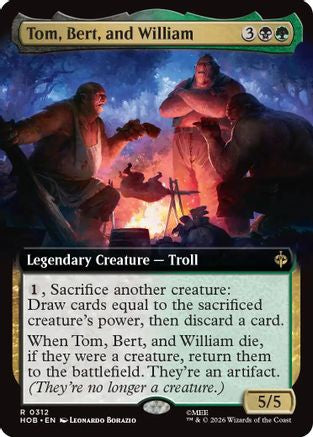 Tom, Bert, and William (Extended Art) (HOB-312) (Foil)