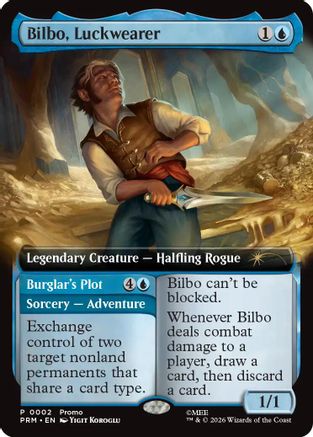 Bilbo, Luckwearer (Extended Art) (PRM-002) (Foil)