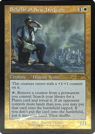 Scholar of New Horizons (Retro Frame) (SLD-7143) (Foil)