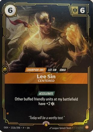 Lee Sin - Centered (OPP-151b) (Foil)