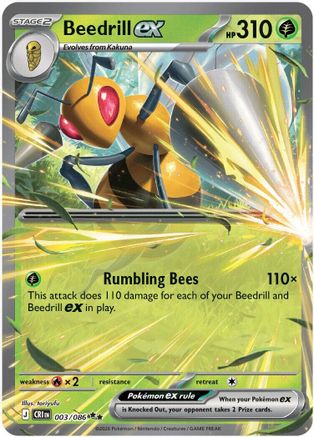 Beedrill ex (CRI-003) (Holofoil)