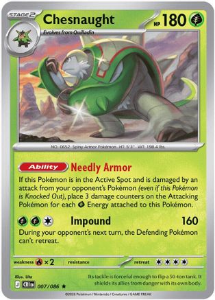 Chesnaught (CRI-007) (Reverse Holofoil)
