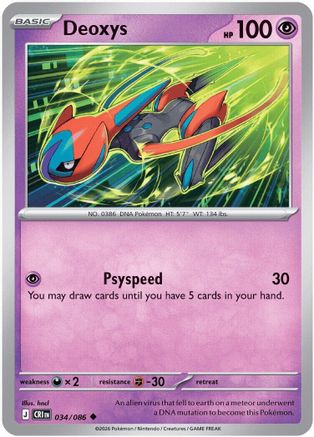 Deoxys (CRI-034) (Reverse Holofoil)