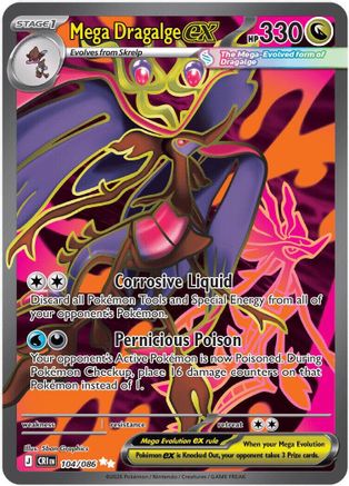 Mega Dragalge ex (CRI-104) (Holofoil)
