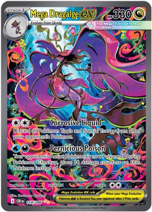 Mega Dragalge ex (CRI-118) (Holofoil)