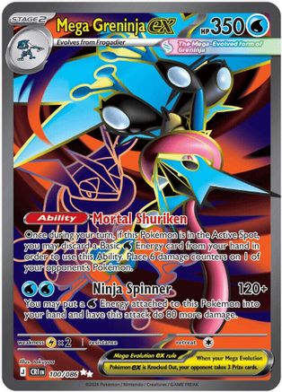 Mega Greninja ex (CRI-100) (Holofoil)