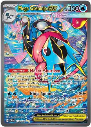 Mega Greninja ex (CRI-116) (Holofoil)
