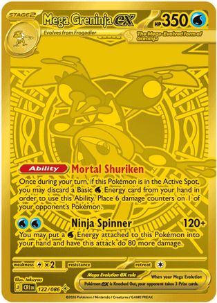 Mega Greninja ex (CRI-122) (Holofoil)