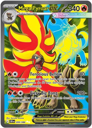 Mega Pyroar ex (CRI-099) (Holofoil)