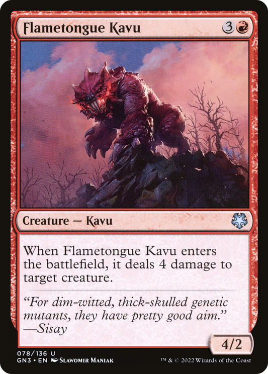 Flametongue Kavu (GN3-078)