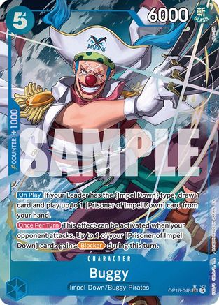 Buggy (048) (Alternate Art) (OP16-048) (Foil)