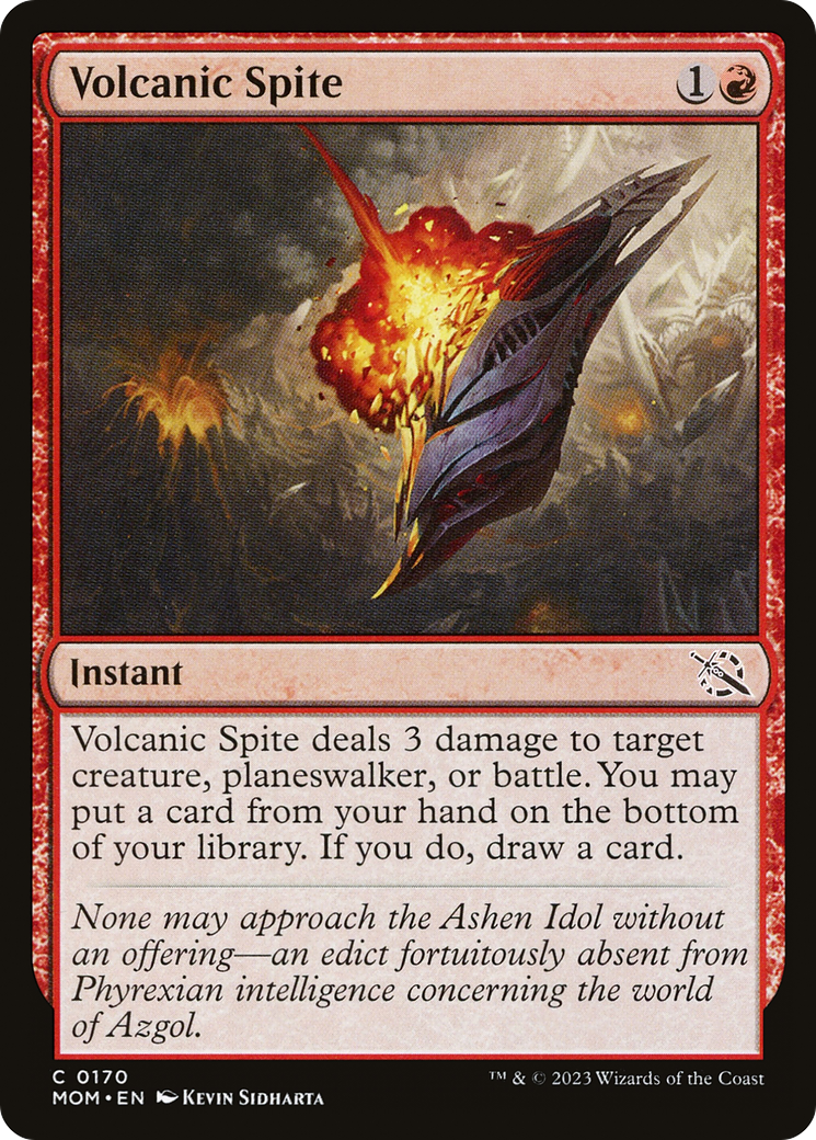 Volcanic Spite (MOM-170) (Foil)