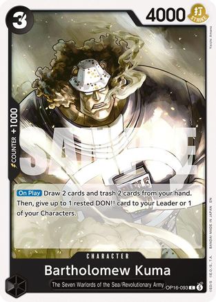 Bartholomew Kuma (093) (OP16-093)
