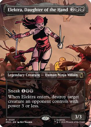 Elektra, Daughter of the Hand (Borderless) (MSH-326) (Foil)