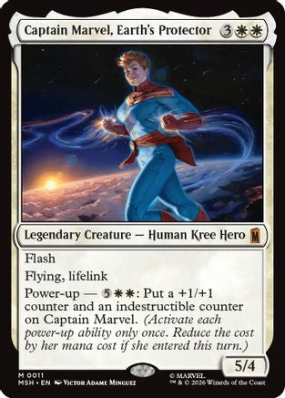 Captain Marvel, Earth's Protector (MSH-011) (Foil)