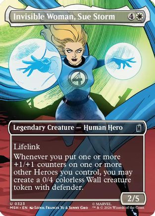Invisible Woman, Sue Storm (Borderless) (MSH-323) (Foil)