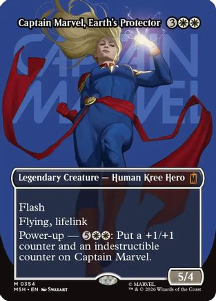 Captain Marvel, Earth's Protector (Borderless) (0354) (MSH-354)