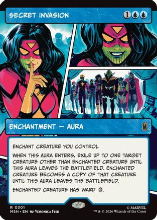 Secret Invasion (Borderless) (MSH-301) (Foil)