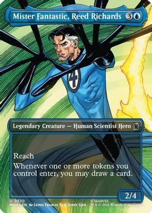 Mister Fantastic, Reed Richards (Borderless) (MSH-320) (Foil)