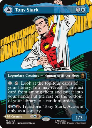 Tony Stark (Borderless) (0392) (MSH-392) (Foil)