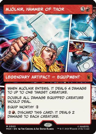 Mjolnir, Hammer of Thor (Borderless) (0303) (MSH-303)