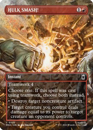 HULK SMASH! (Borderless) (MSH-332) (Foil)