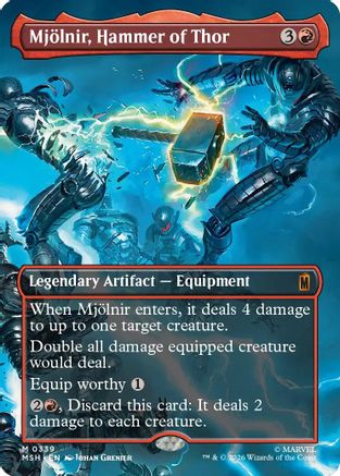 Mjolnir, Hammer of Thor (Borderless) (0339) (MSH-339)